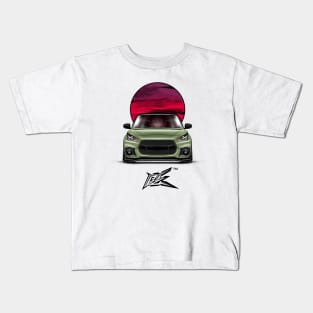 maruti suzuki swift pale green Kids T-Shirt